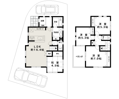 西淀川区中島|中古戸建|間取り