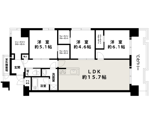 ハイネスコトー姫島公園|中古マンション|間取り